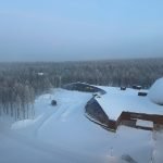 Planetarium di Kakslauttanen Arctic Resort, Finlandia, menampilkan langit malam Arktik
